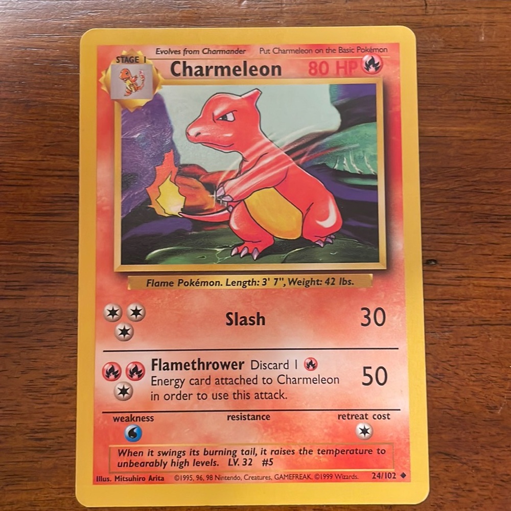 Original Charmeleon Pokémon Card
